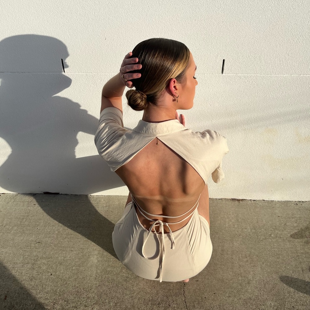 house of cb beige dress - Picture 1 of 2